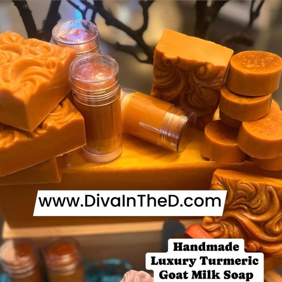 Turmeric Goat Milk Soap Lemongrass scent - Picture 3 of 3